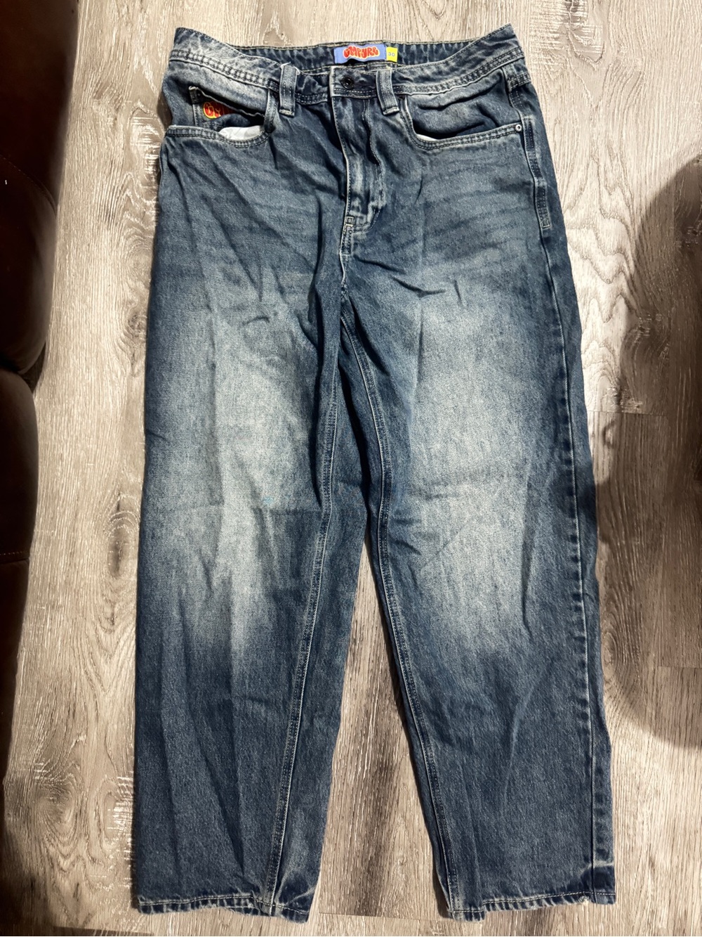 Empyre Men's size 30 Blue Washed Jeans - Classic Straight Fit